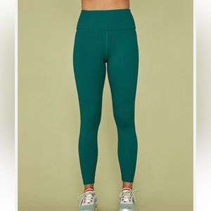 Carbon38 Ribbed 7/8 Leggings in Malachite SZ XXS EUC